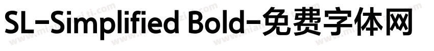 SL-Simplified Bold字体转换